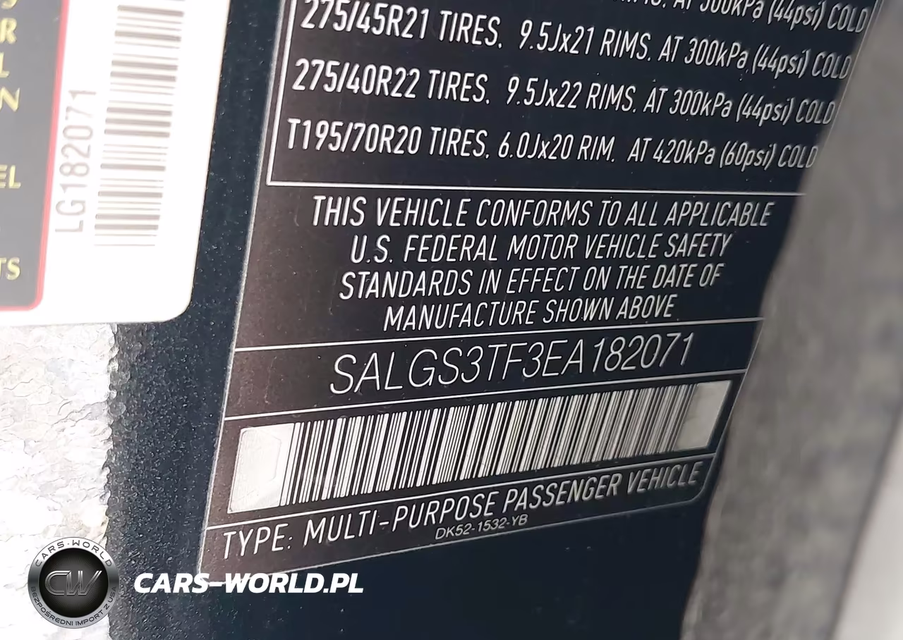 2014 Land Rover Range Rover 5.0L V8 Supercharged VIN:SALGS3TF3EA182071 - 9