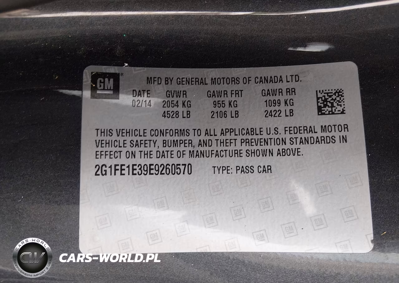 2014 Chevrolet Camaro 1Ls VIN:2G1FE1E39E9260570 - 9
