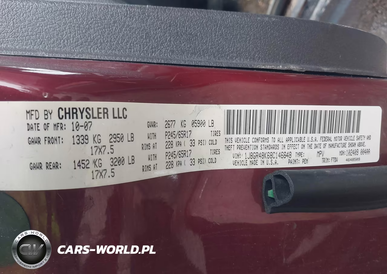 2008 Jeep Grand Cherokee Laredo VIN:1J8GR48K68C146648 - 9