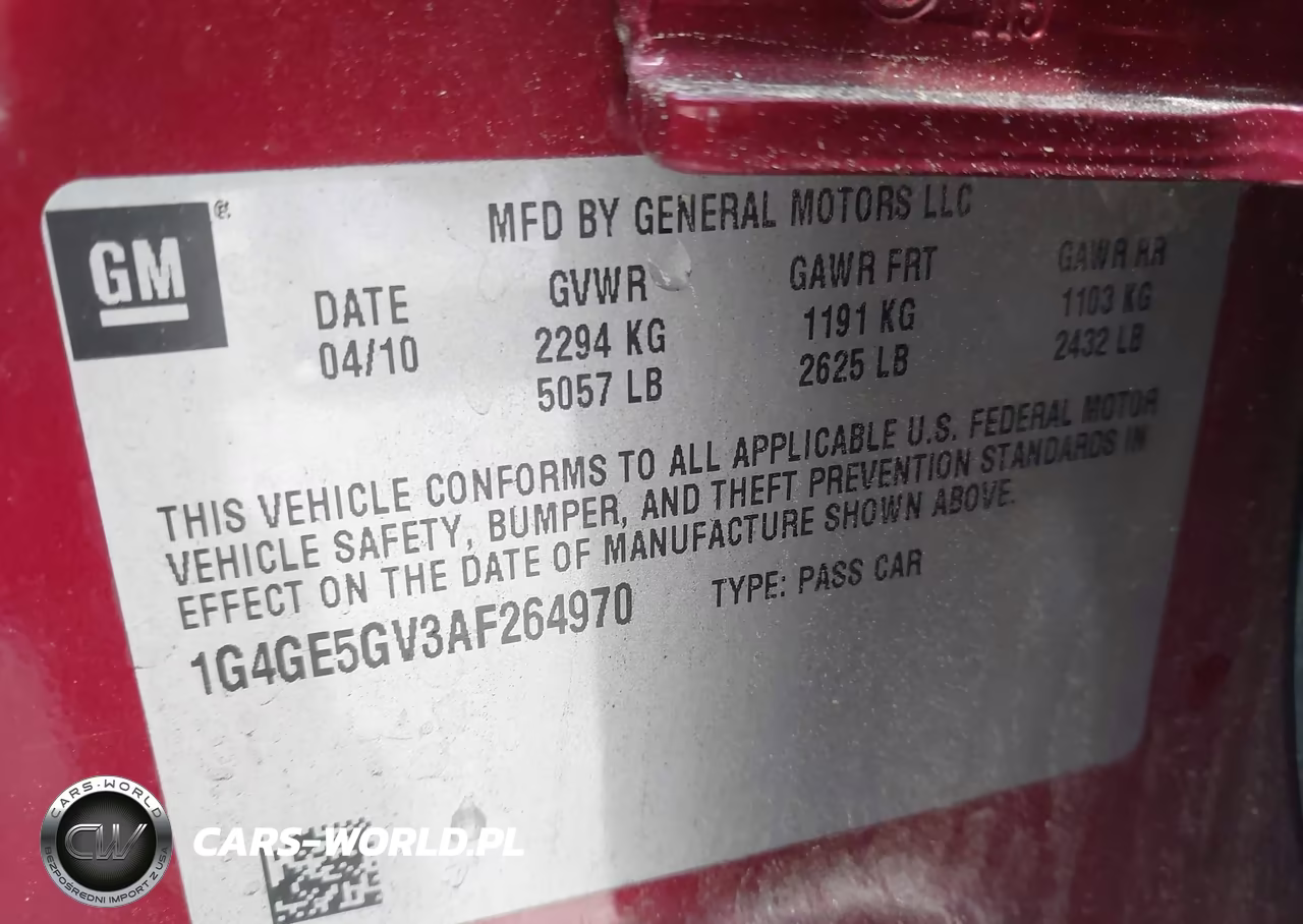2010 Buick Lacrosse Cxs VIN:1G4GE5GV3AF264970 - 9