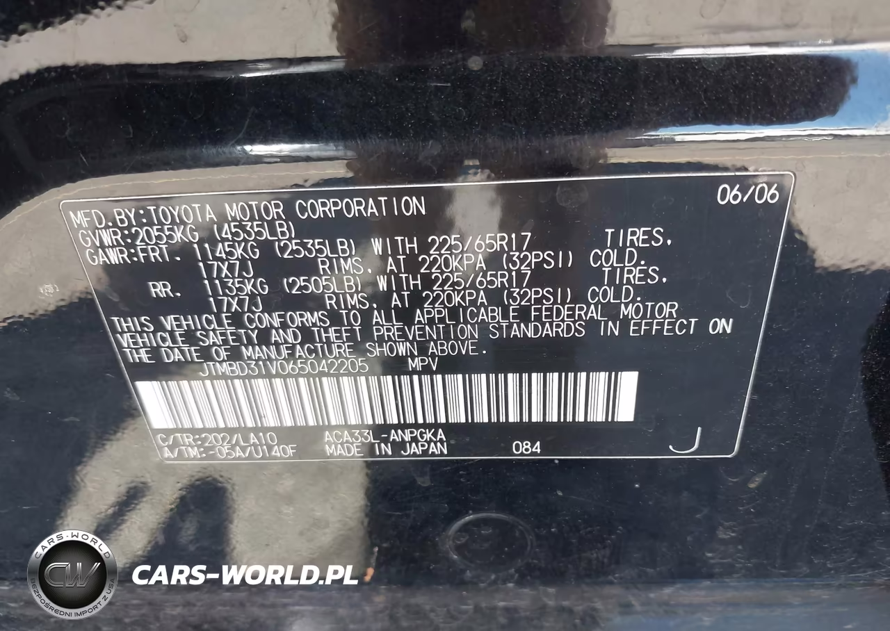 2006 Toyota Rav4 Limited VIN:JTMBD31V065042205 - 9