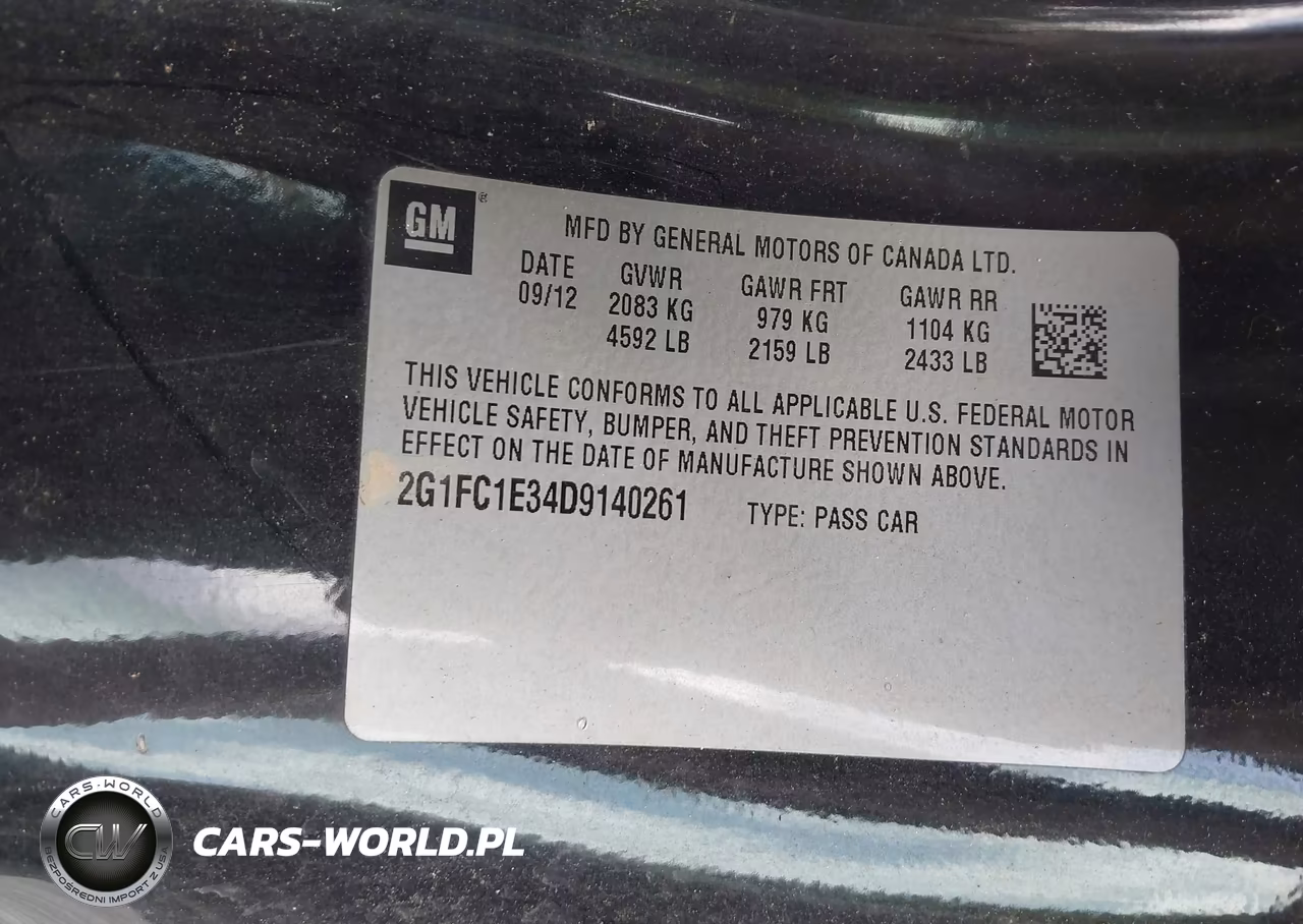 2013 Chevrolet Camaro 2Lt VIN:2G1FC1E34D9140261 - 9