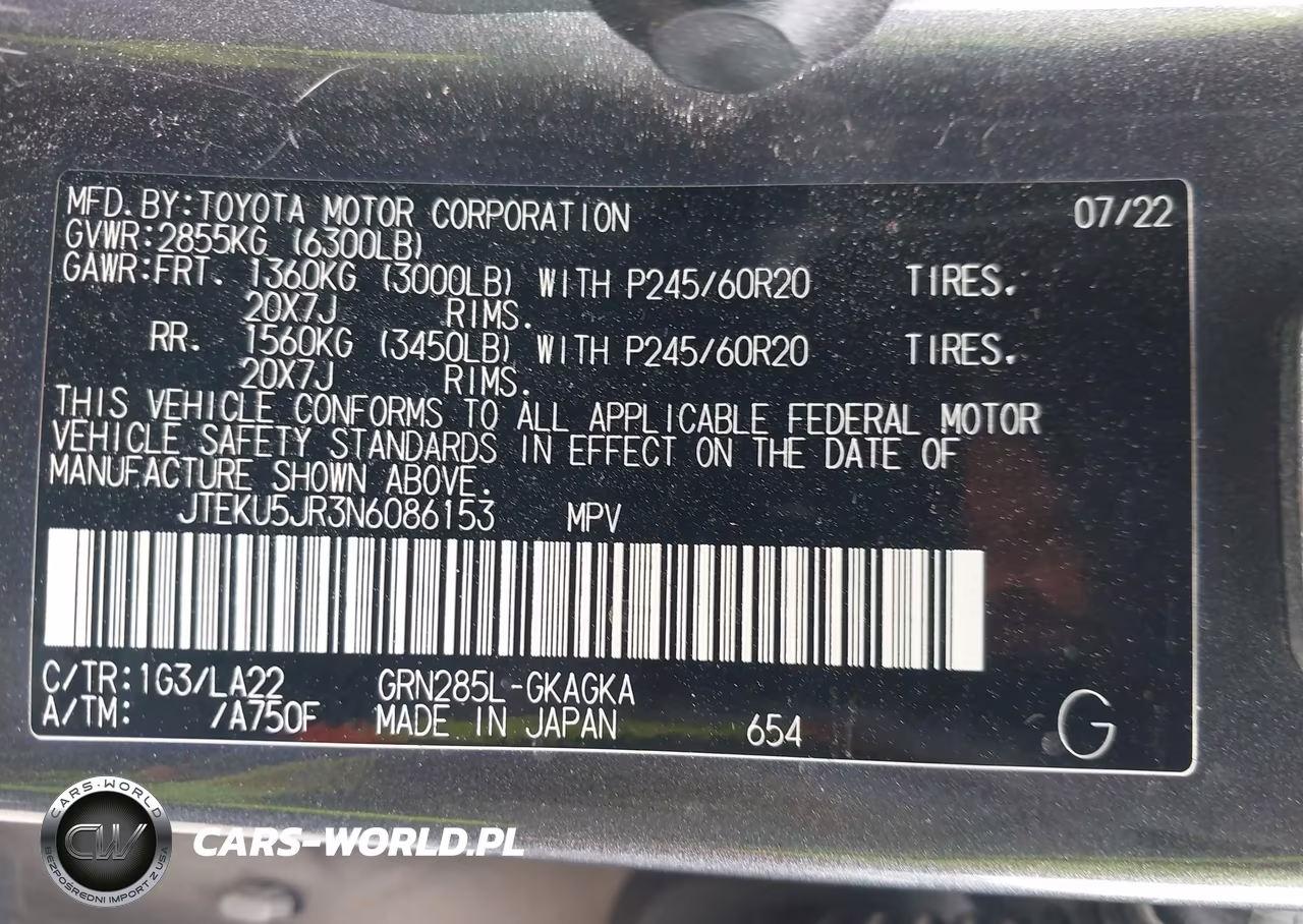 2022 Toyota 4Runner Limited VIN:JTEKU5JR3N6086153 - 9