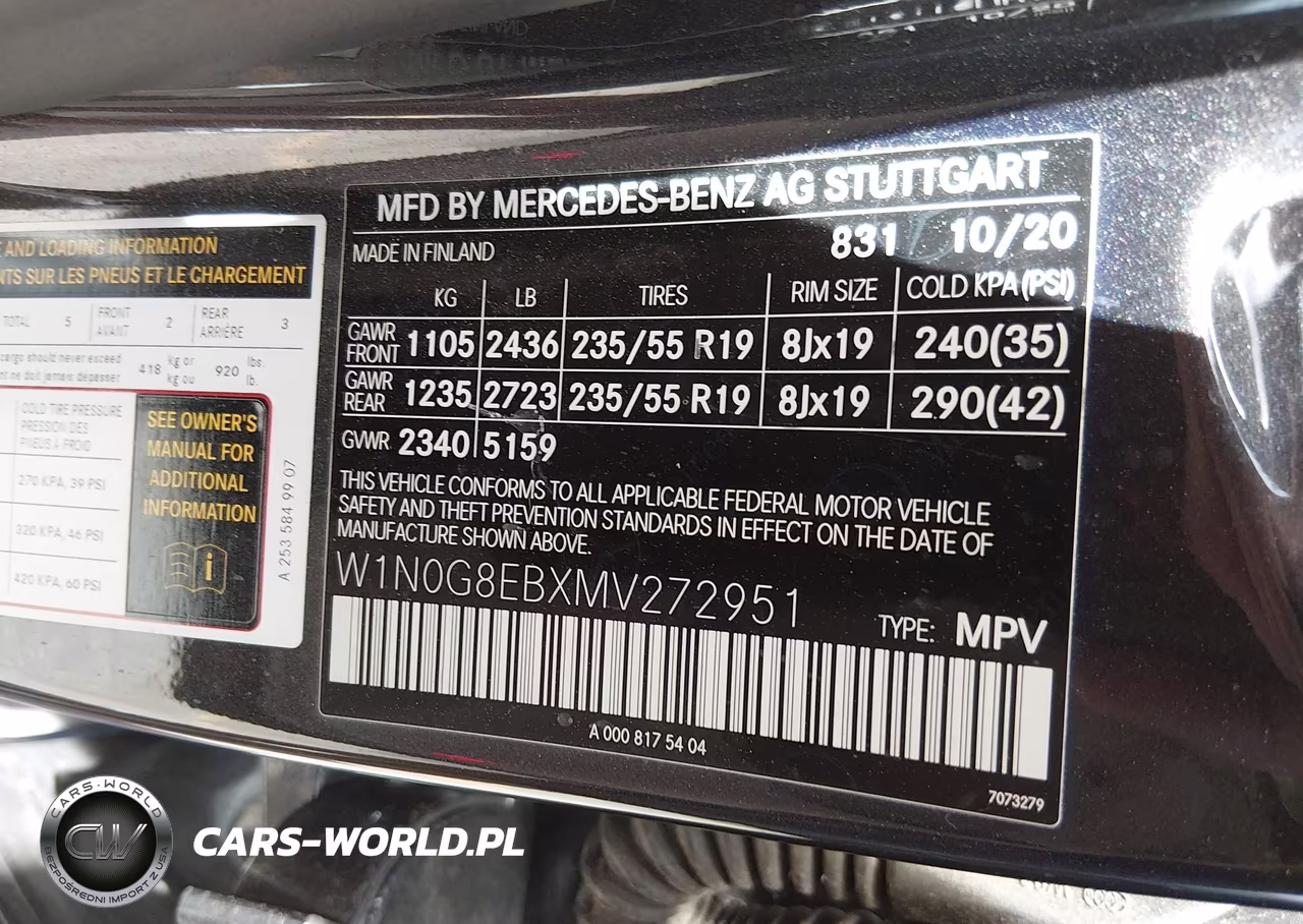 2021 Mercedes-Benz Glc 300 4Matic Suv VIN:W1N0G8EBXMV272951 - 9