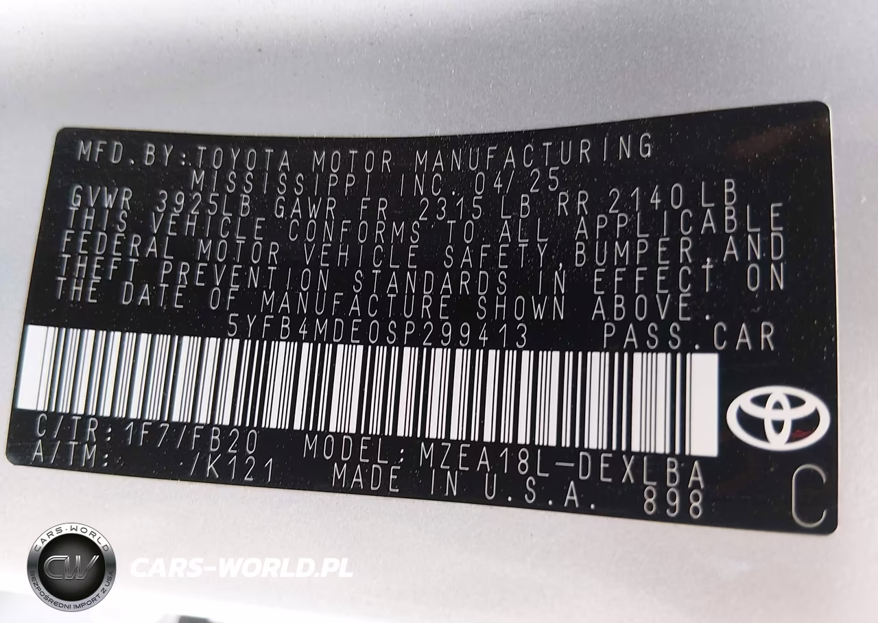 2025 Toyota Corolla Le VIN:5YFB4MDE0SP299413 - 9