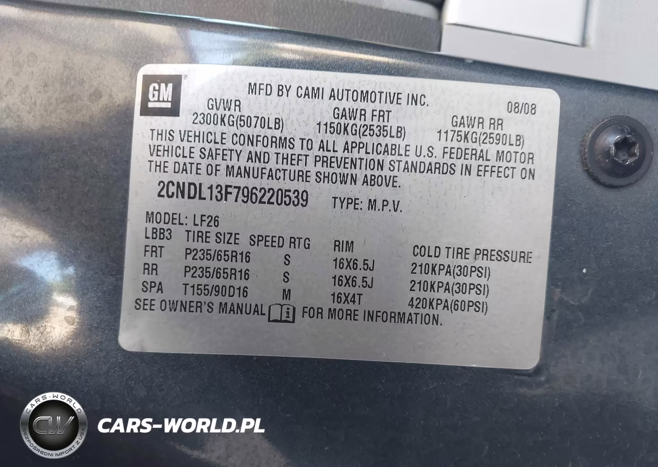 2009 Chevrolet Equinox Ls VIN:2CNDL13F796220539 - 9