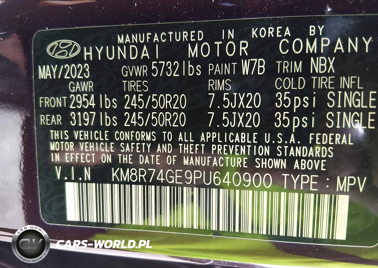 2023 Hyundai Palisade Calligraphy VIN:KM8R74GE9PU640900 - 9