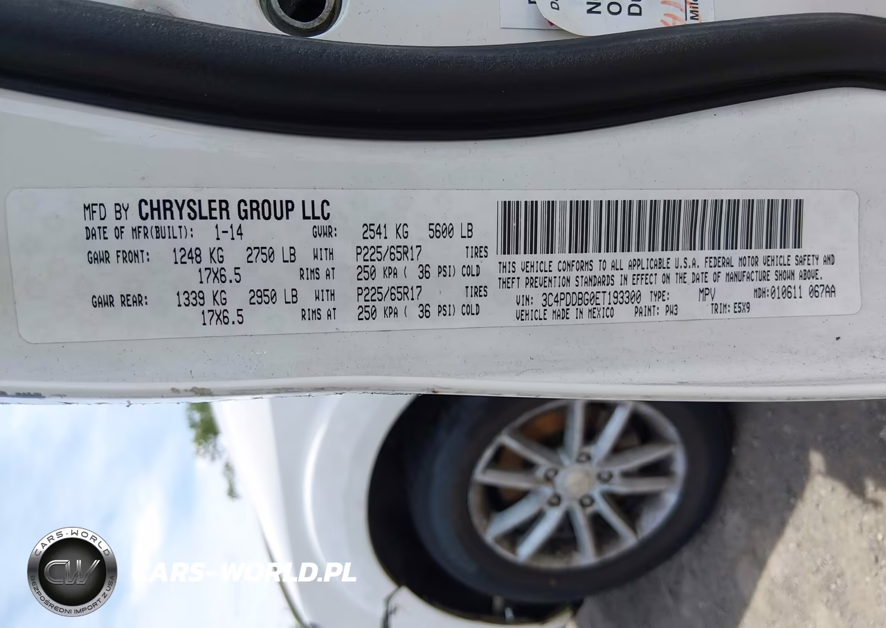 2014 Dodge Journey Sxt VIN:3C4PDDBG0ET193300 - 9