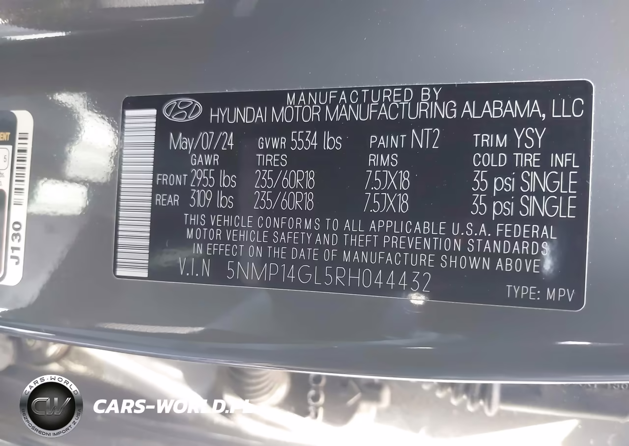 2024 Hyundai Santa Fe Se VIN:5NMP14GL5RH044432 - 9