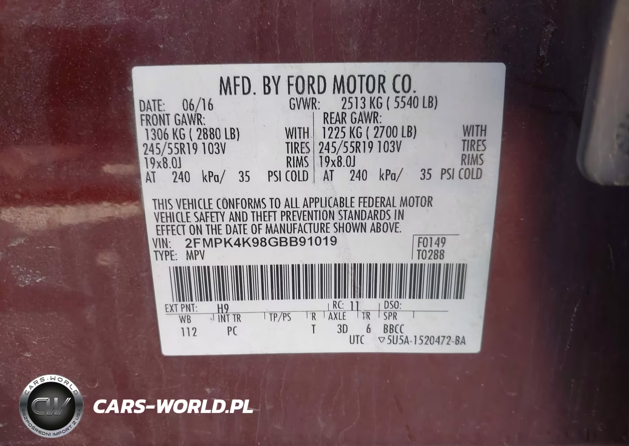 2016 Ford Edge Titanium VIN:2FMPK4K98GBB91019 - 9