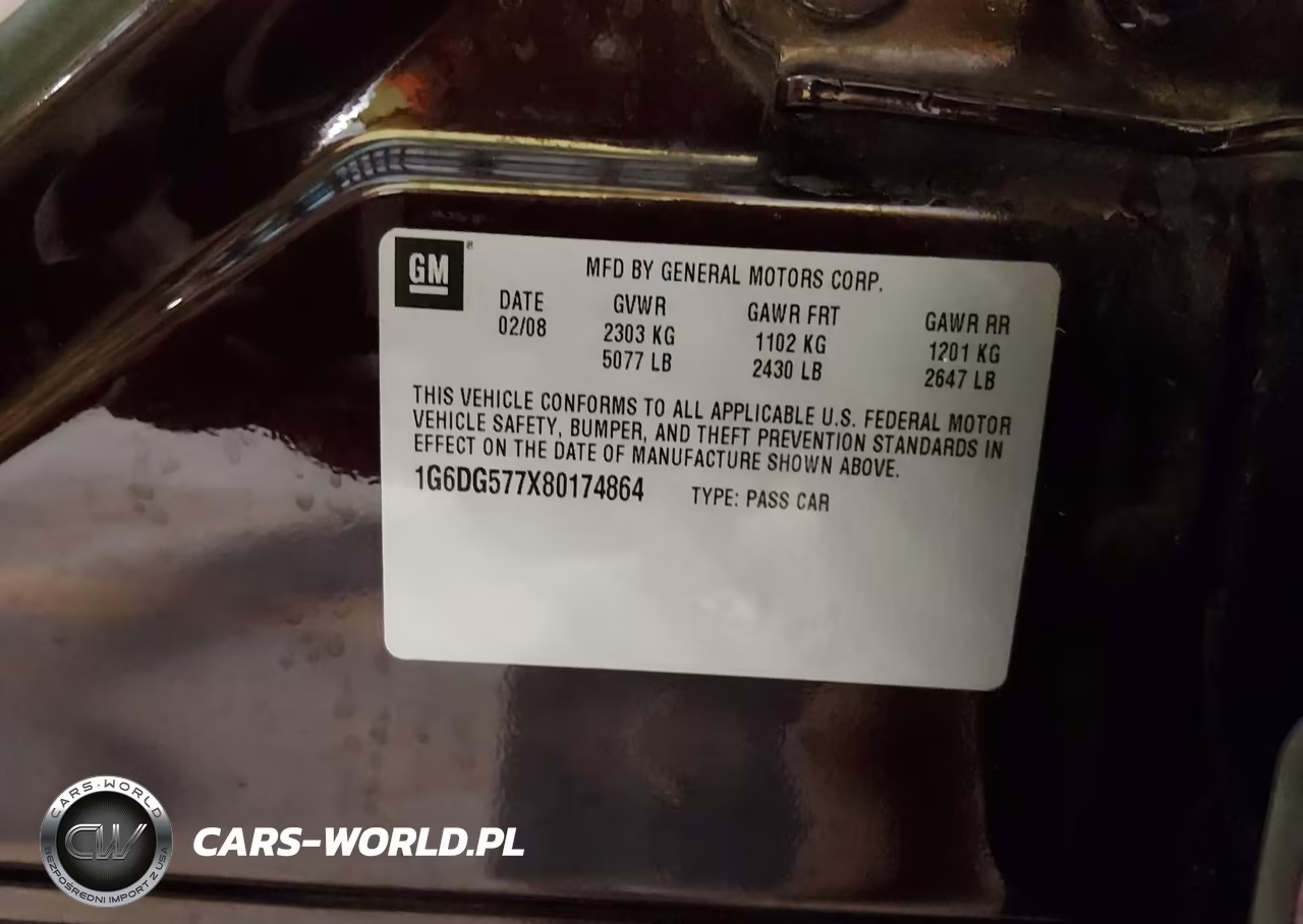 2008 Cadillac Cts Awd W-1Sa VIN:1G6DG577X80174864 - 9