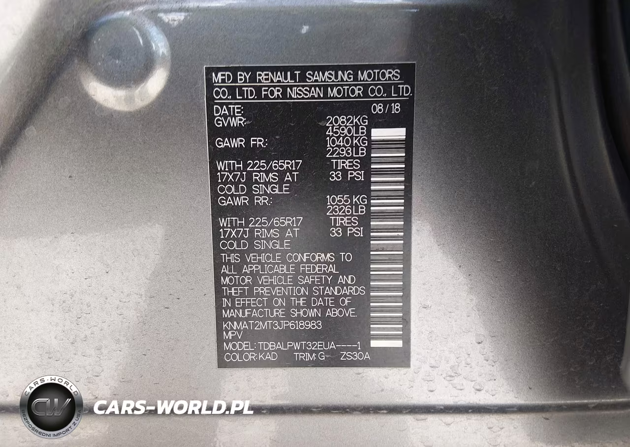 2018 Nissan Rogue S VIN:KNMAT2MT3JP618983 - 9