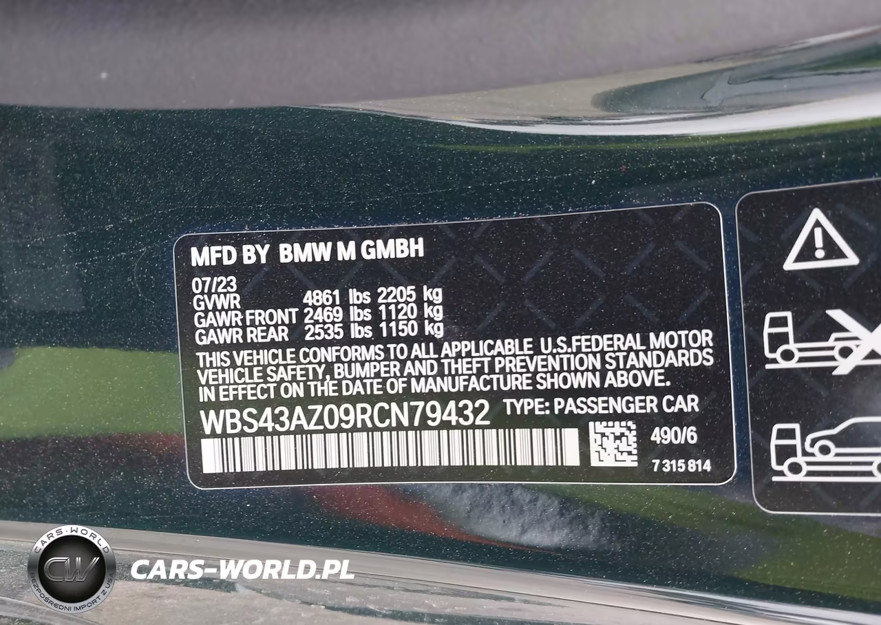 2024 BMW M4 Competition xDrive VIN:WBS43AZ09RCN79432 - 9