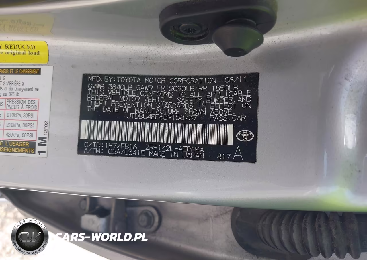 2011 Toyota Corolla Le VIN:JTDBU4EE6B9158737 - 9