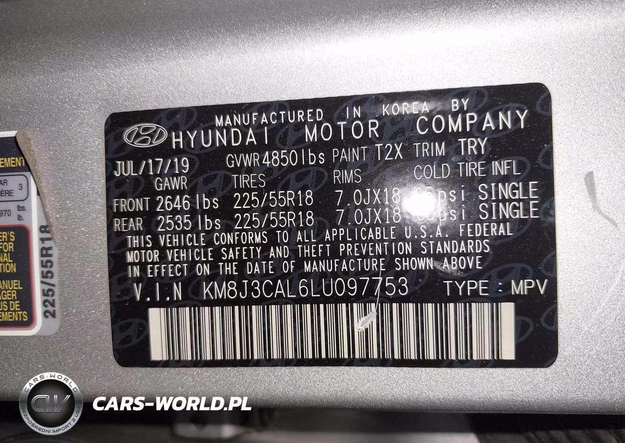 2020 Hyundai Tucson Ultimate VIN:KM8J3CAL6LU097753 - 9