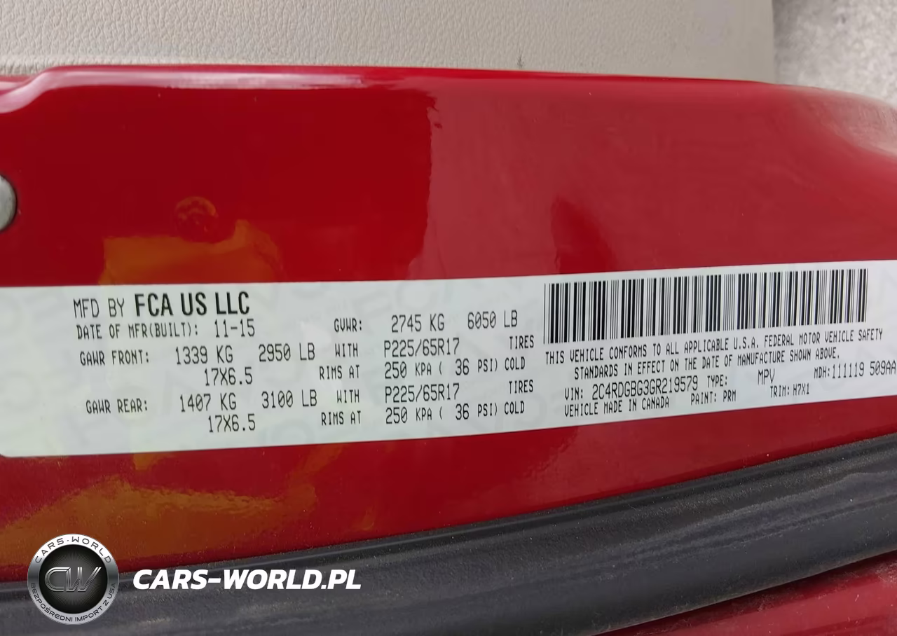 2016 Dodge Grand Caravan American Value Pkg VIN:2C4RDGBG3GR219579 - 9