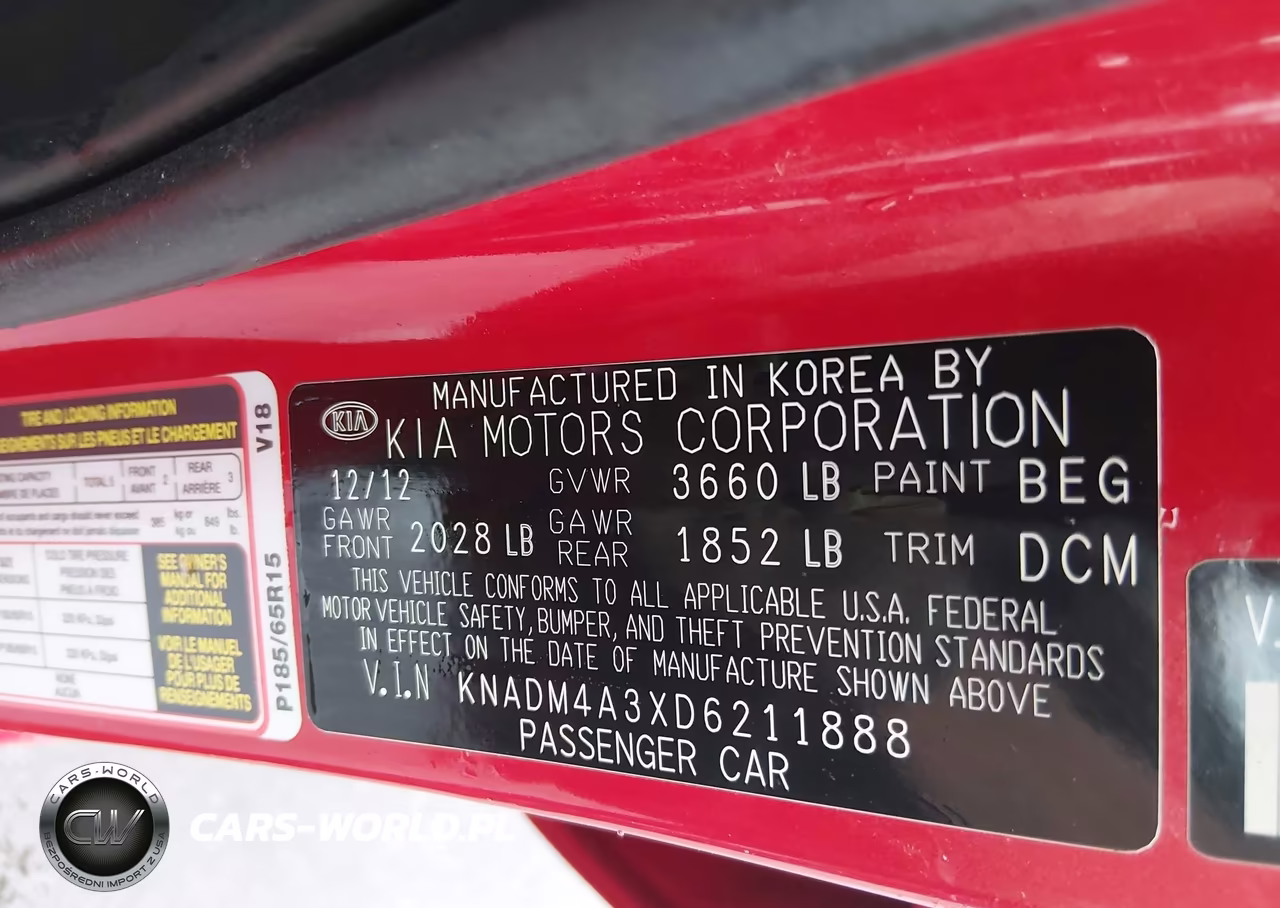 2013 Kia Rio Lx VIN:KNADM4A3XD6211888 - 9