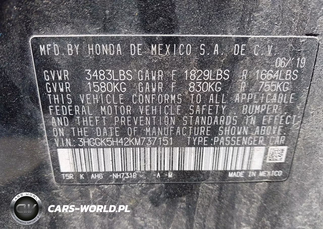 2019 Honda Fit Lx VIN:3HGGK5H42KM737151 - 9