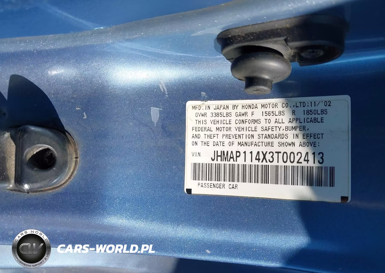 2003 Honda S2000 VIN:JHMAP114X3T002413 - 9
