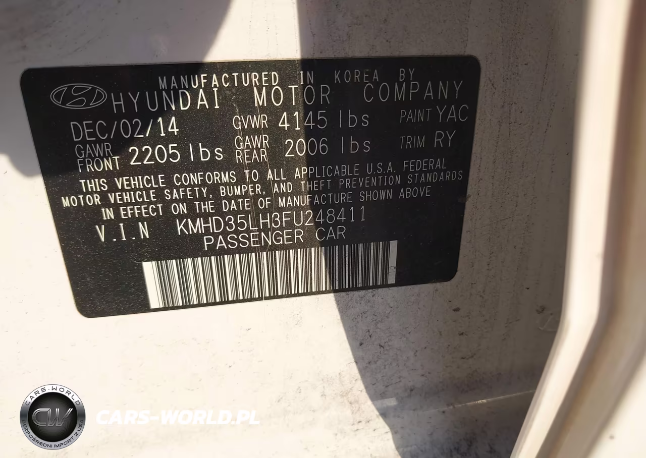 2015 Hyundai Elantra Gt VIN:KMHD35LH3FU248411 - 9