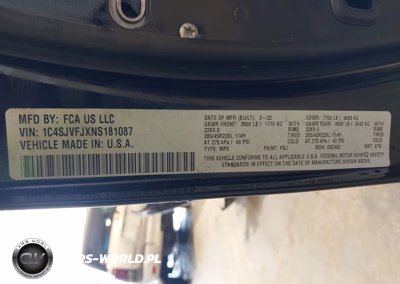2022 Jeep Grand Wagoneer Series Ii 4X4 VIN:1C4SJVFJXNS181087 - 9