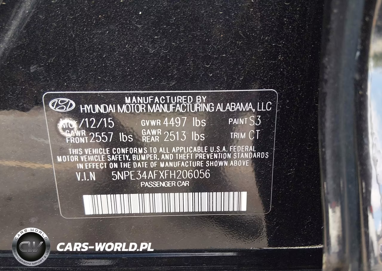 2015 Hyundai Sonata Limited VIN:5NPE34AFXFH206056 - 9