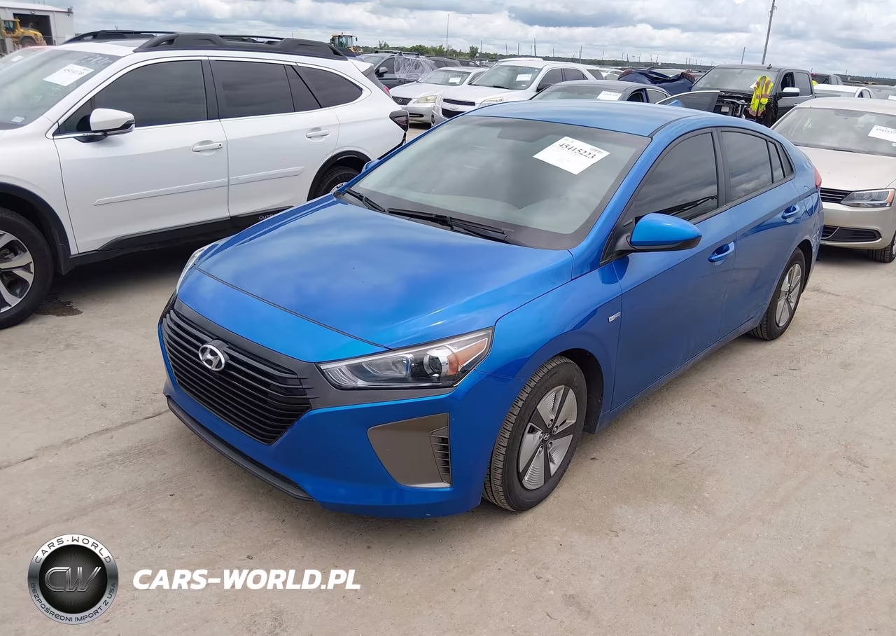 2017 Hyundai Ioniq Hybrid Blue VIN:KMHC65LC4HU045554 - 2