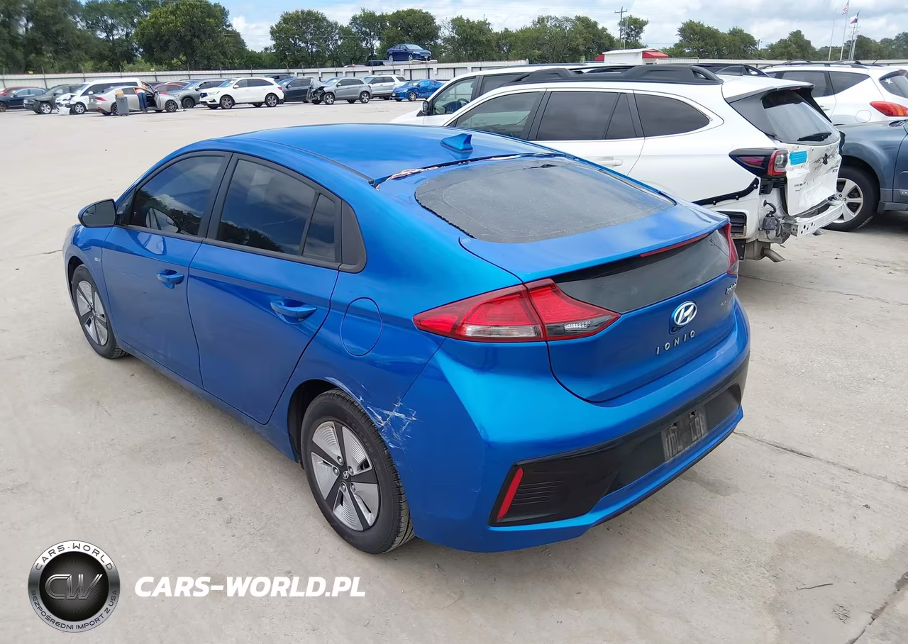 2017 Hyundai Ioniq Hybrid Blue VIN:KMHC65LC4HU045554 - 3