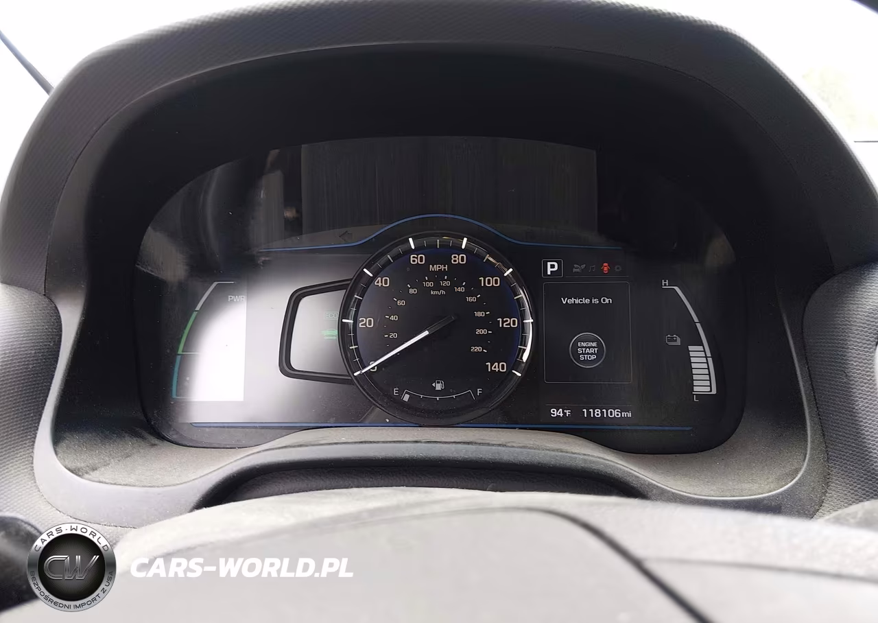 2017 Hyundai Ioniq Hybrid Blue VIN:KMHC65LC4HU045554 - 7