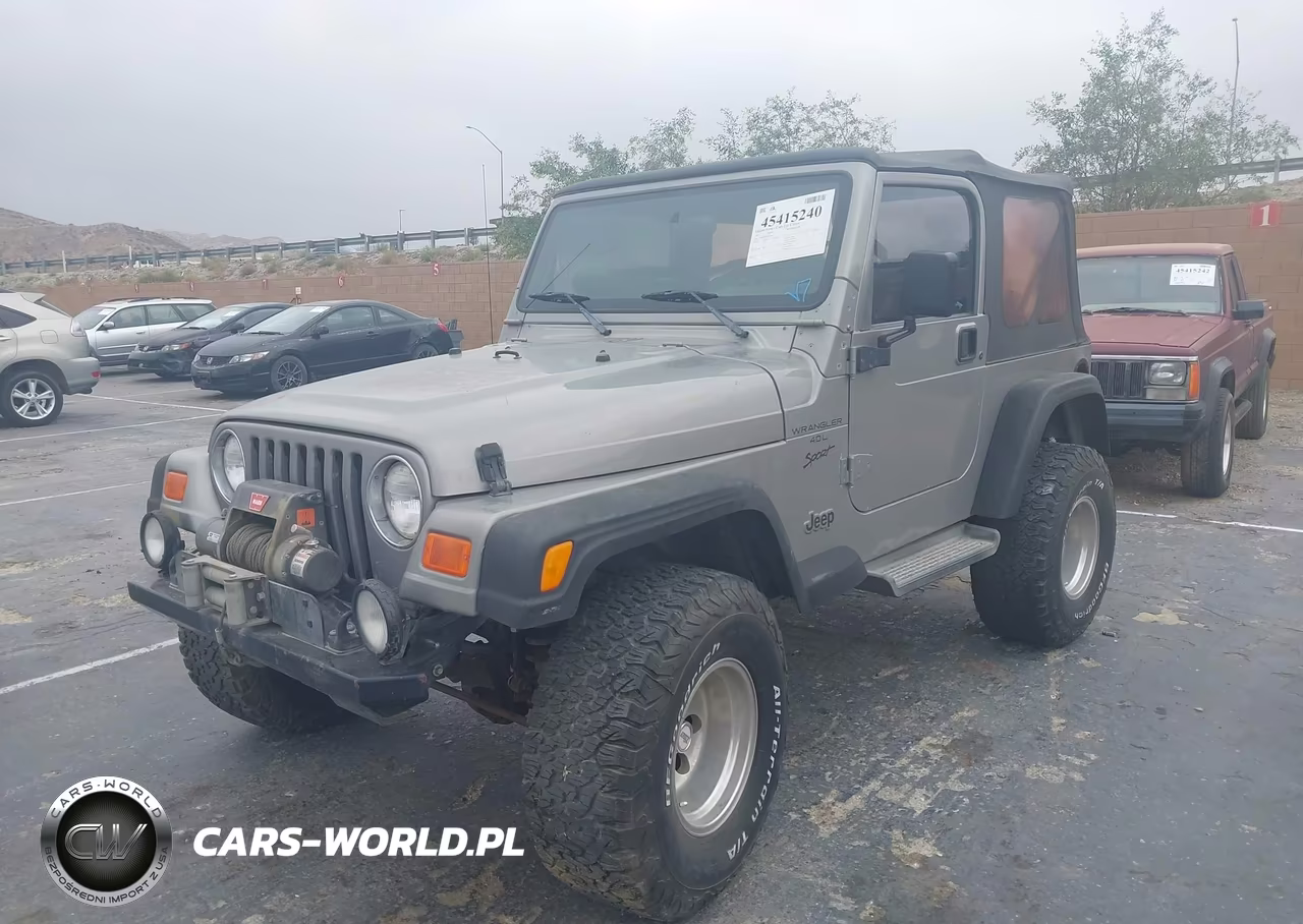 2001 Jeep Wrangler Sport VIN:1J4FA49591P314266 - 2