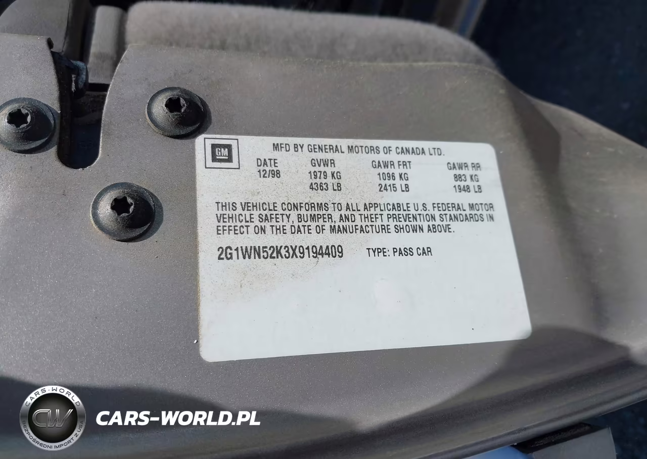 1999 Chevrolet Lumina Ltz VIN:2G1WN52K3X9194409 - 9