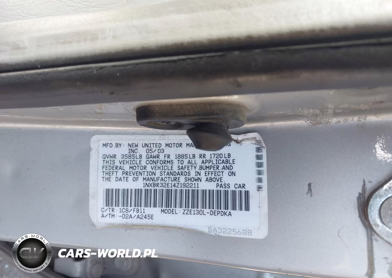 2004 Toyota Corolla Ce VIN:1NXBR32E14Z192211 - 9