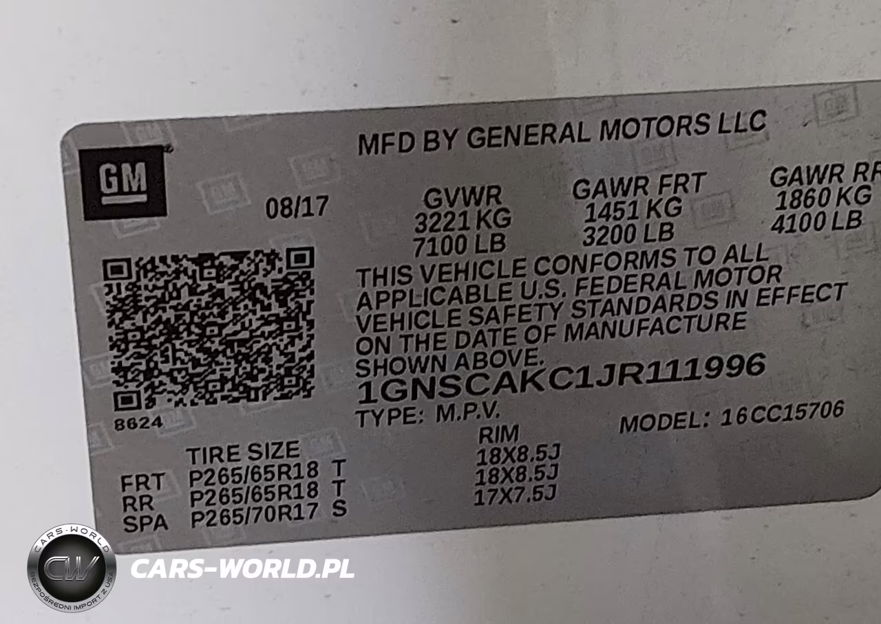 2018 Chevrolet Tahoe Ls VIN:1GNSCAKC1JR111996 - 9
