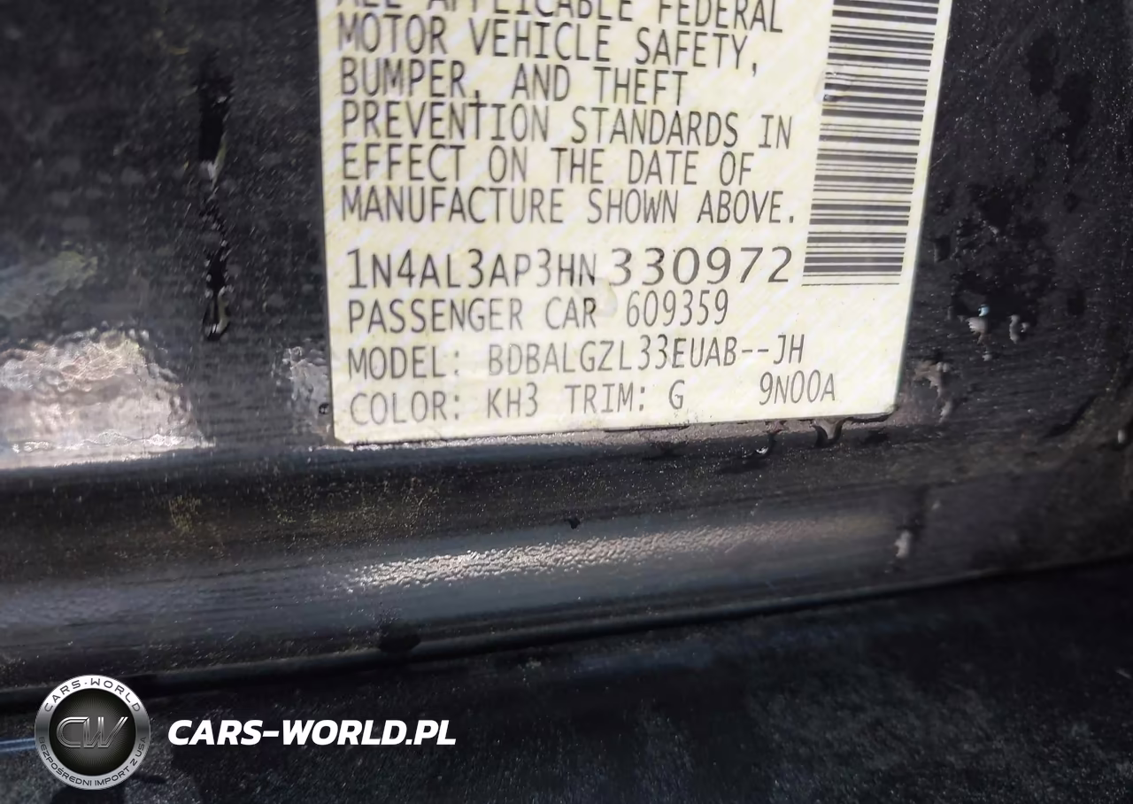 2017 Nissan Altima 2.5 S VIN:1N4AL3AP3HN330972 - 9