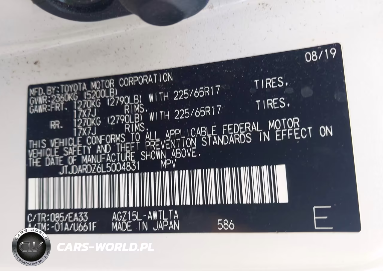 2020 Lexus Nx 300 VIN:JTJDARDZ6L5004831 - 9