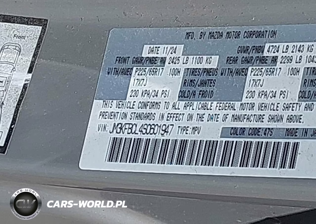2025 Mazda Cx-5 2.5 S Preferred VIN:JM3KFBCL4S0601947 - 9