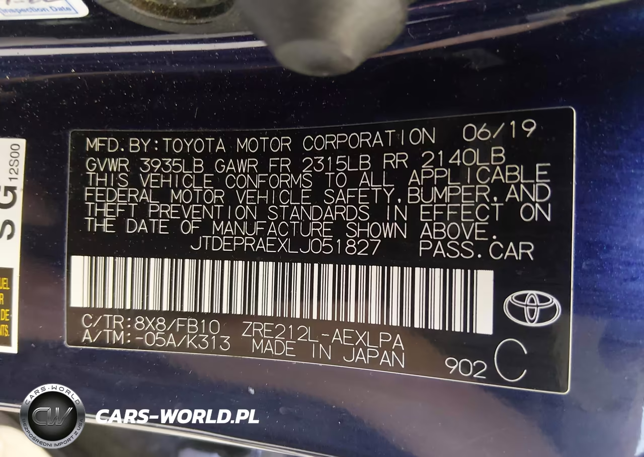 2020 Toyota Corolla Le VIN:JTDEPRAEXLJ051827 - 9