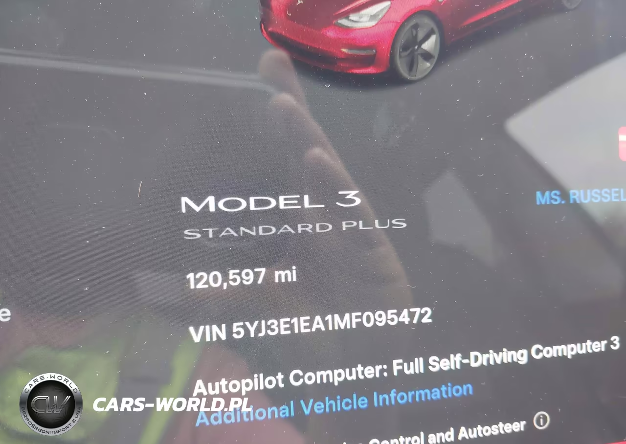 2021 Tesla Model 3 Standard Range Plus Rear-Wheel Drive VIN:5YJ3E1EA1MF095472 - 16