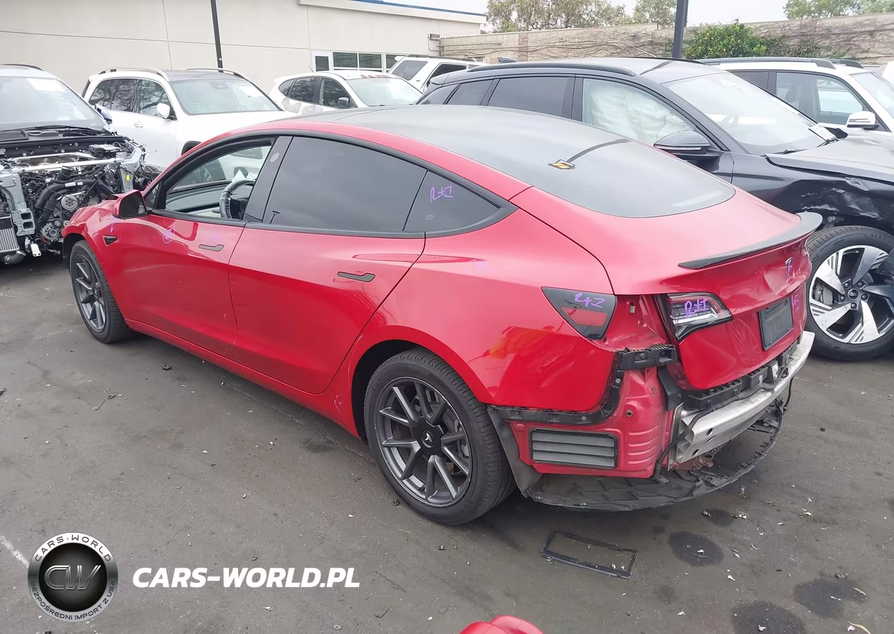 2021 Tesla Model 3 Standard Range Plus Rear-Wheel Drive VIN:5YJ3E1EA1MF095472 - 3