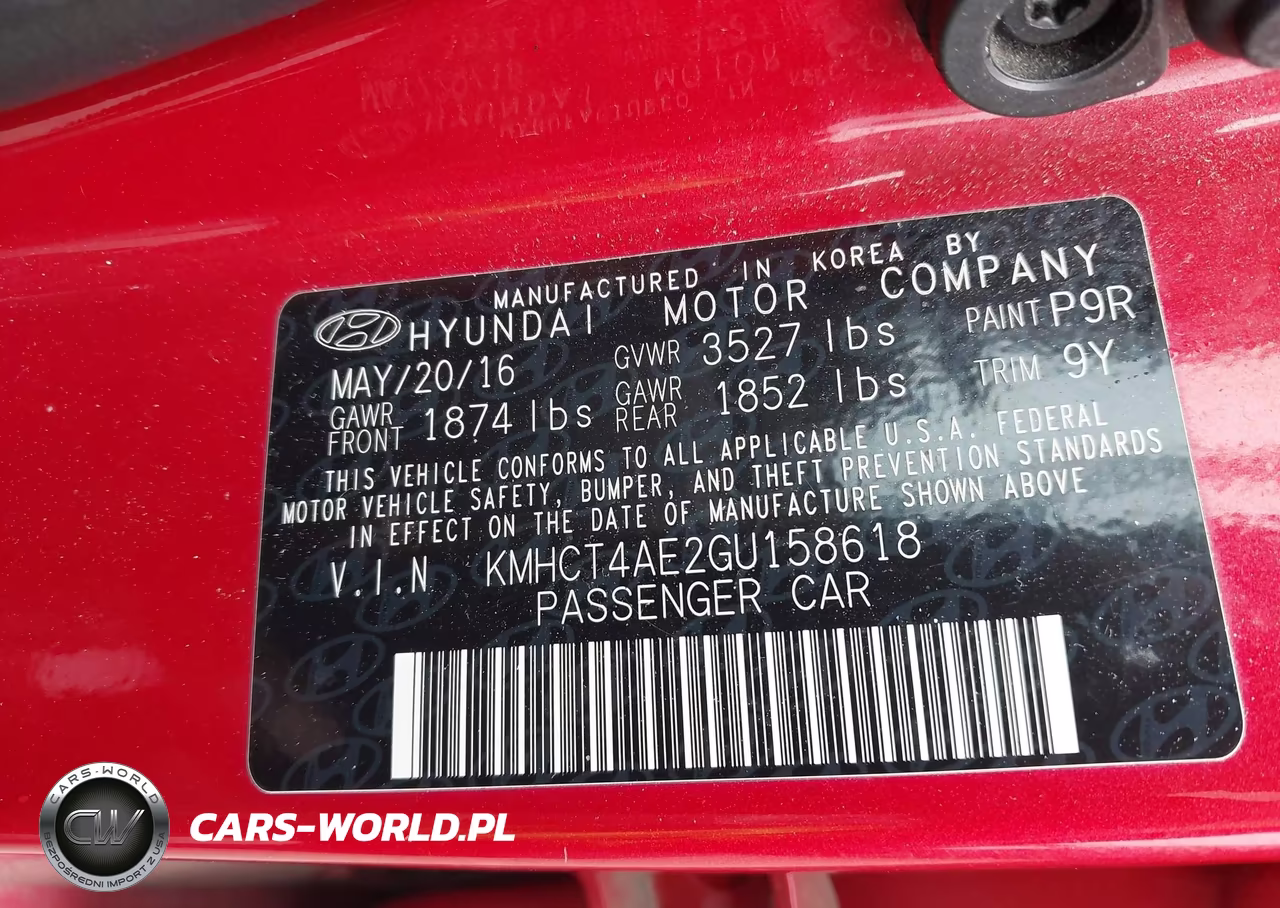 2016 Hyundai Accent Se VIN:KMHCT4AE2GU158618 - 9