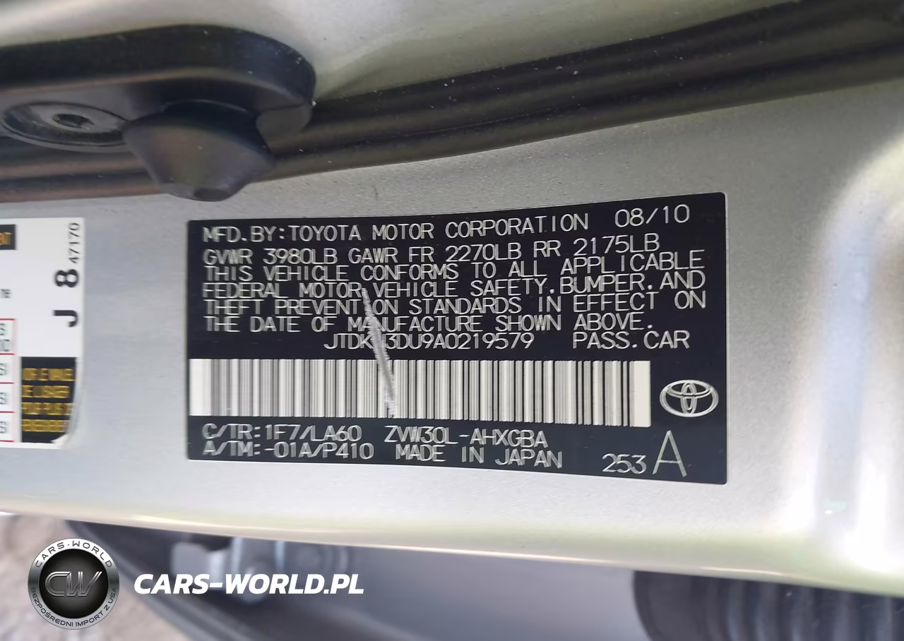 2010 Toyota Prius Iv VIN:JTDKN3DU9A0219579 - 9