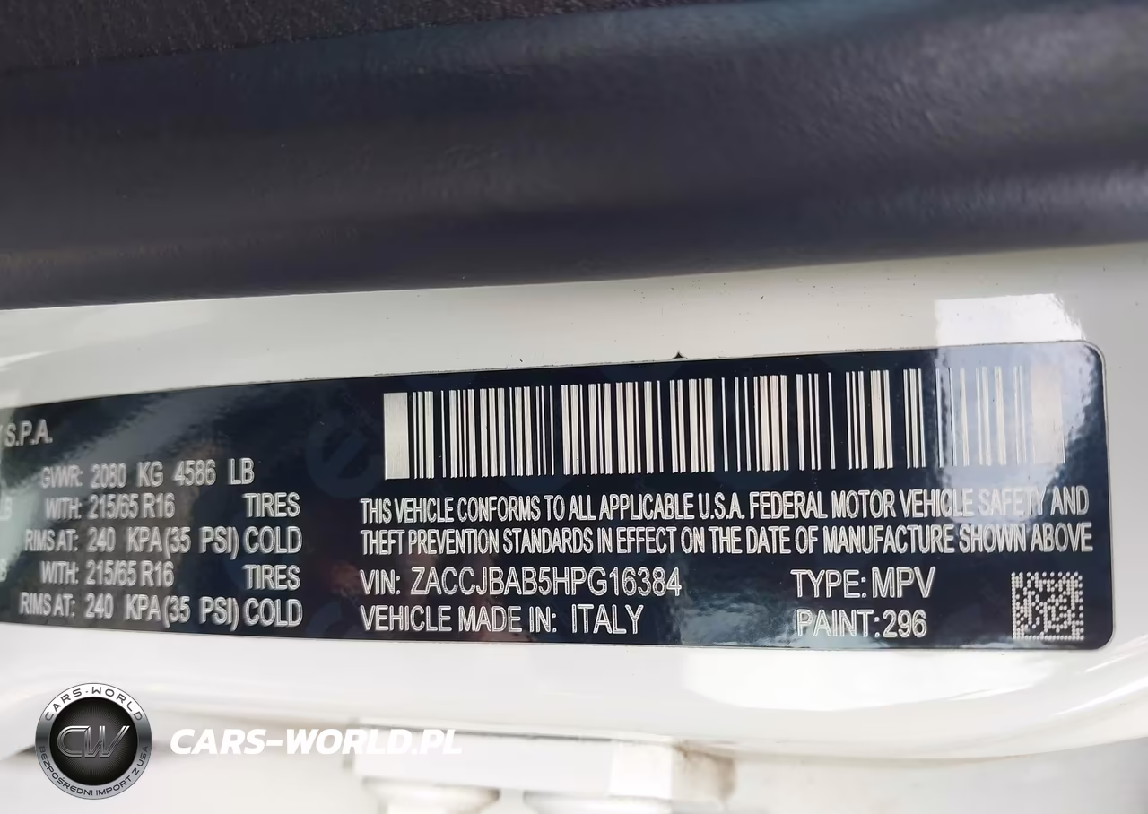 2017 Jeep Renegade Sport 4X4 VIN:ZACCJBAB5HPG16384 - 9