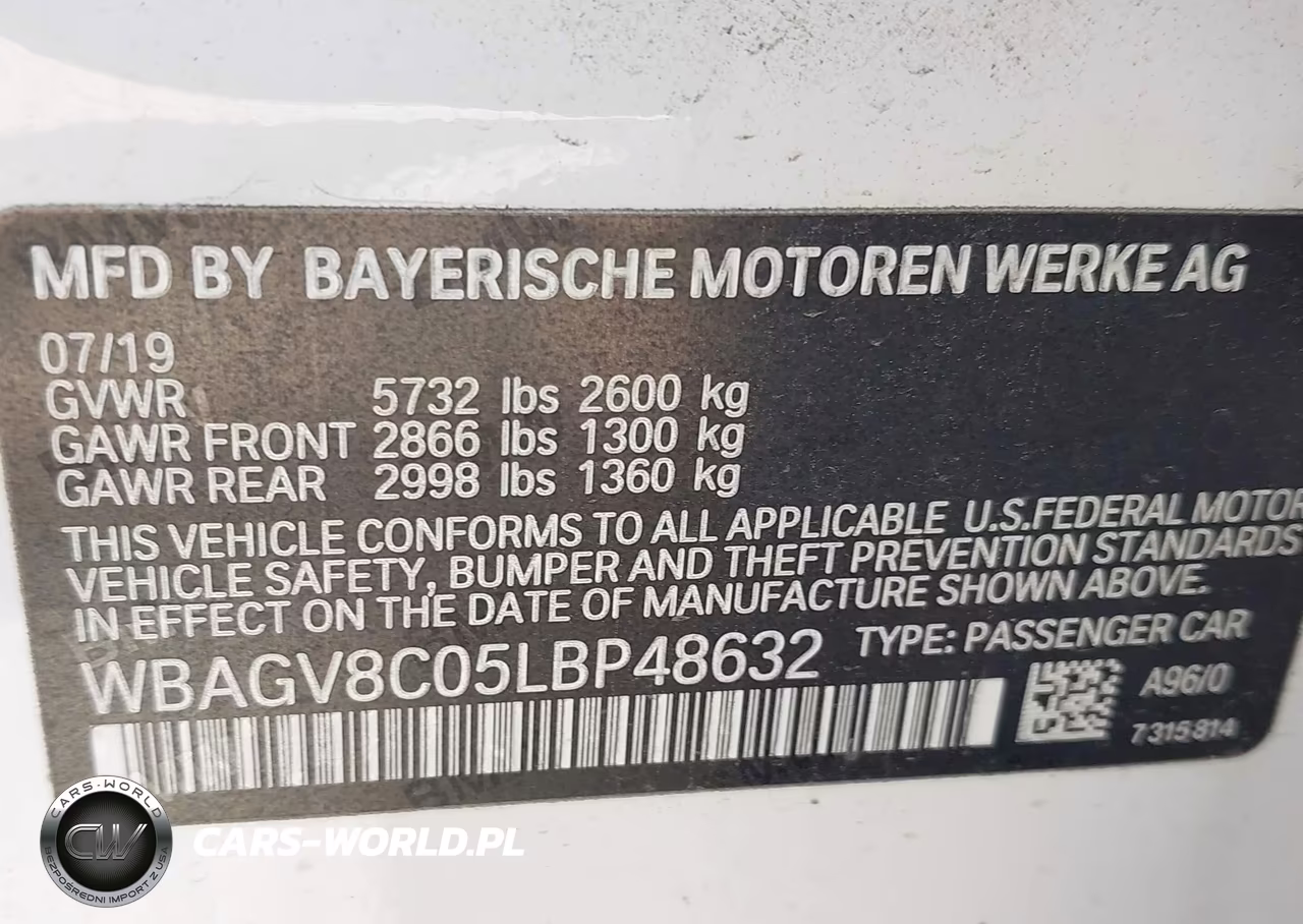 2020 BMW M850I Gtan Coupe xDrive VIN:WBAGV8C05LBP48632 - 9