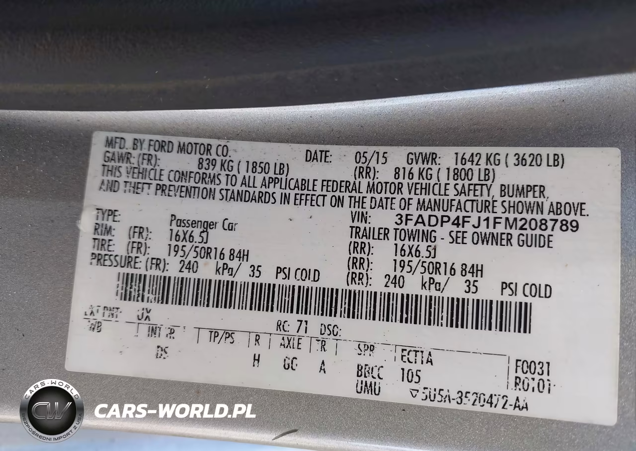 2015 Ford Fiesta Titanium VIN:3FADP4FJ1FM208789 - 9