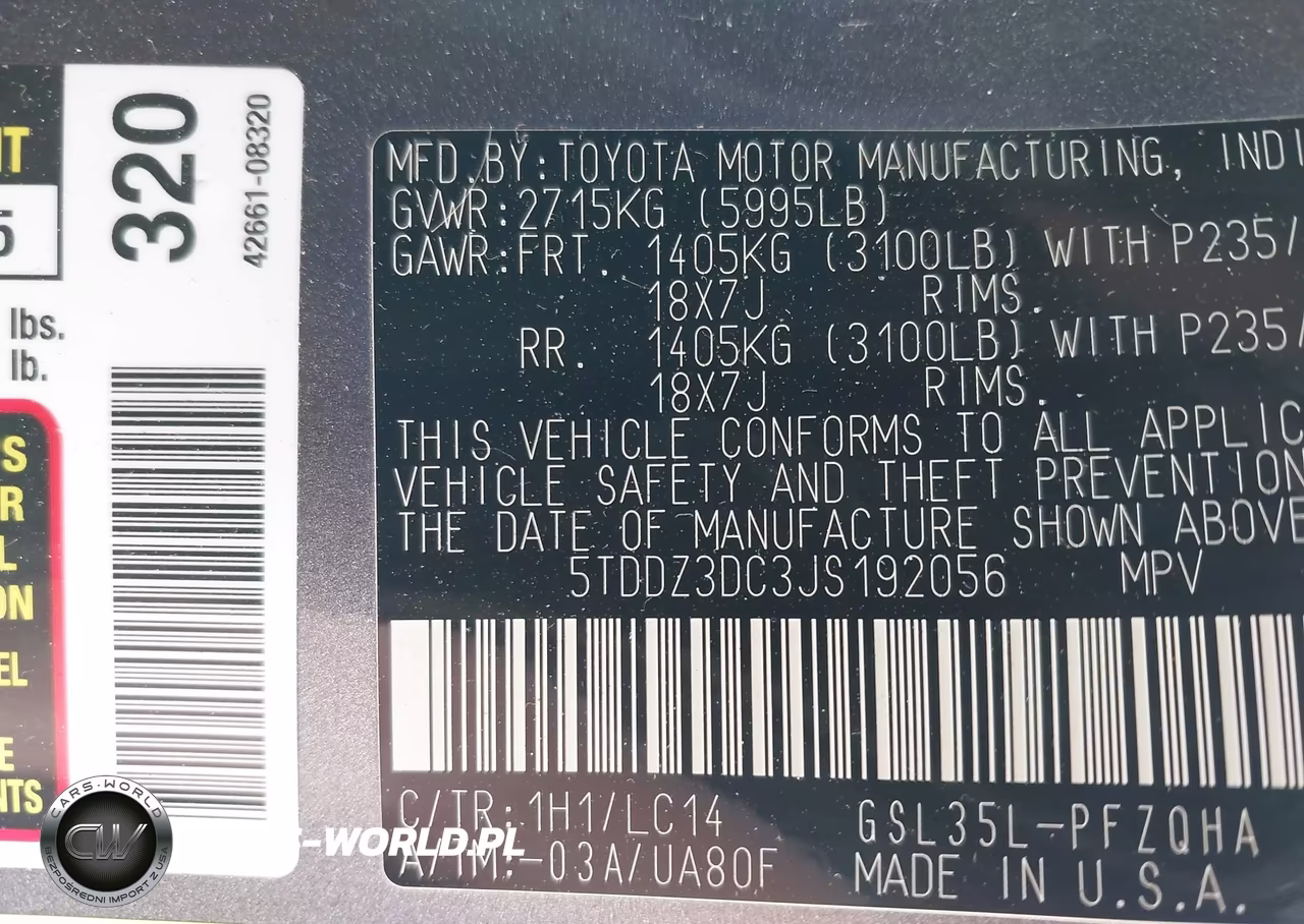2018 Toyota Sienna Xle Premium 7 Passenger VIN:5TDDZ3DC3JS192056 - 9