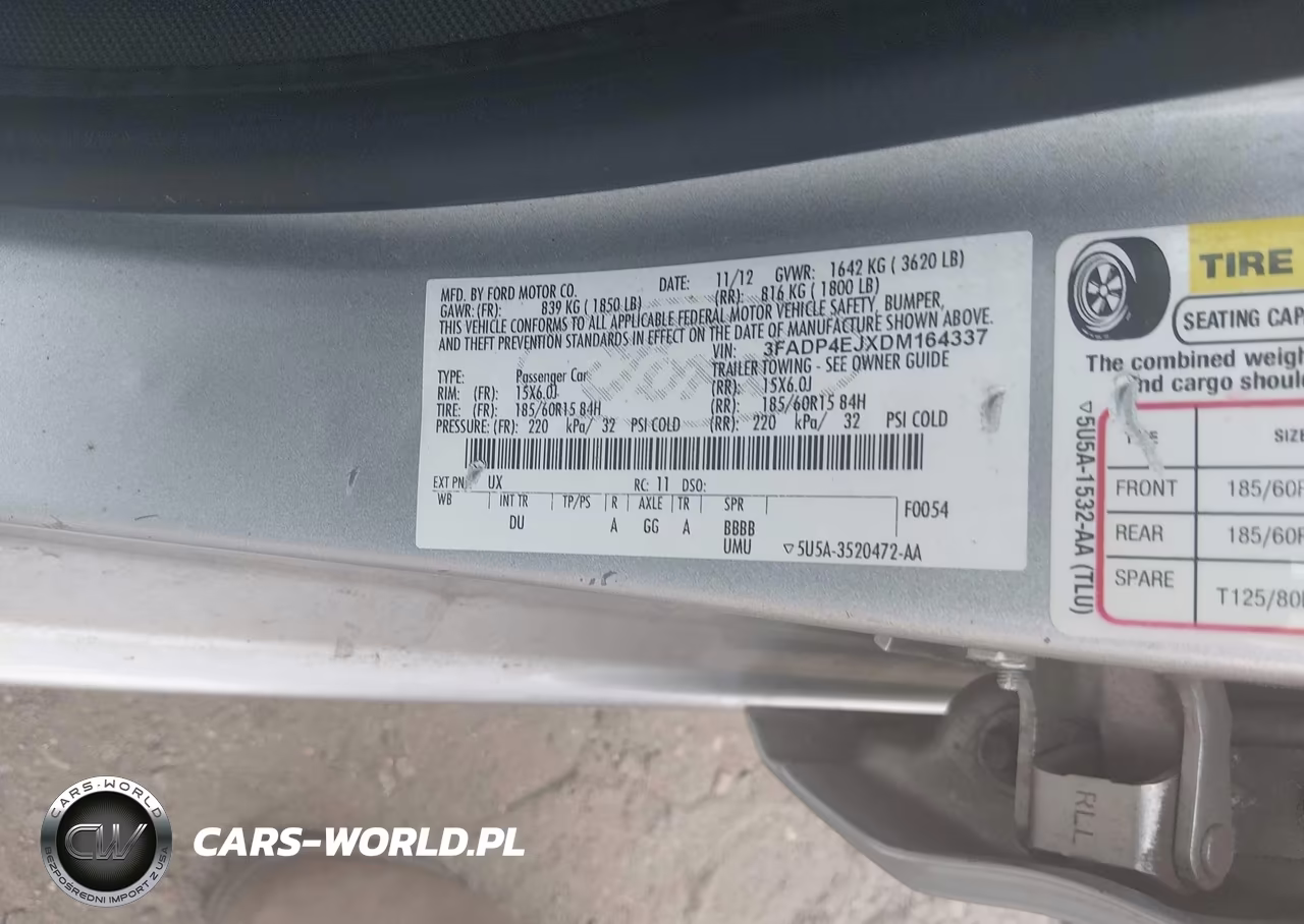 2013 Ford Fiesta Se VIN:3FADP4EJXDM164337 - 9