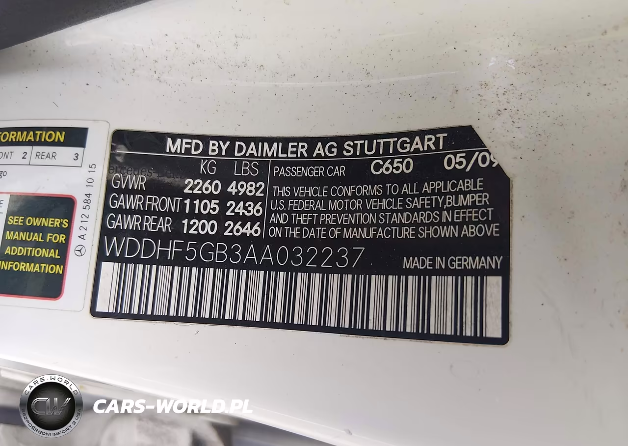 2010 Mercedes-Benz E 350 VIN:WDDHF5GB3AA032237 - 9