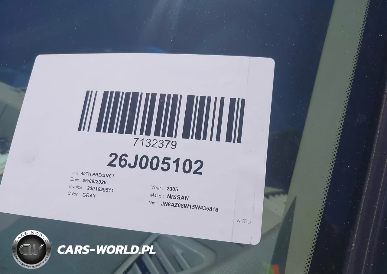 2005 Nissan Murano Sl VIN:JN8AZ08W15W435816 - 12