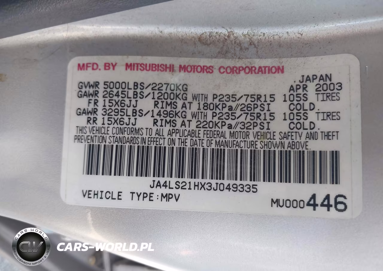 2003 Mitsubishi Montero Sport Es-Ls VIN:JA4LS21HX3J049335 - 9