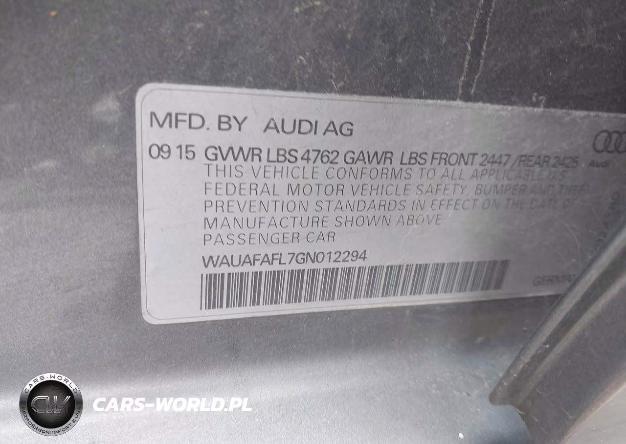 2016 Audi A4 2.0T Premium VIN:WAUAFAFL7GN012294 - 9